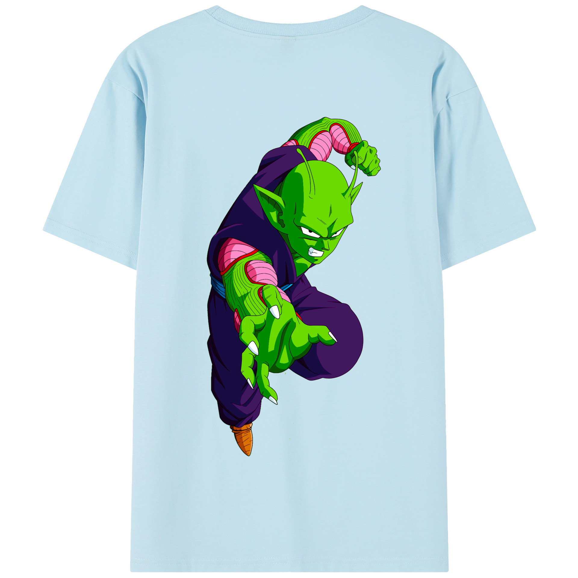 （画像用） ドラゴンボール ピッコロ DRAGON BALL Piccolo 綿100％半袖Tシャツ（背面プリント）